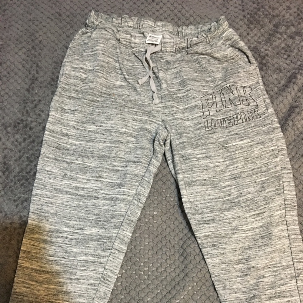 Grey and black crop pants worn twice